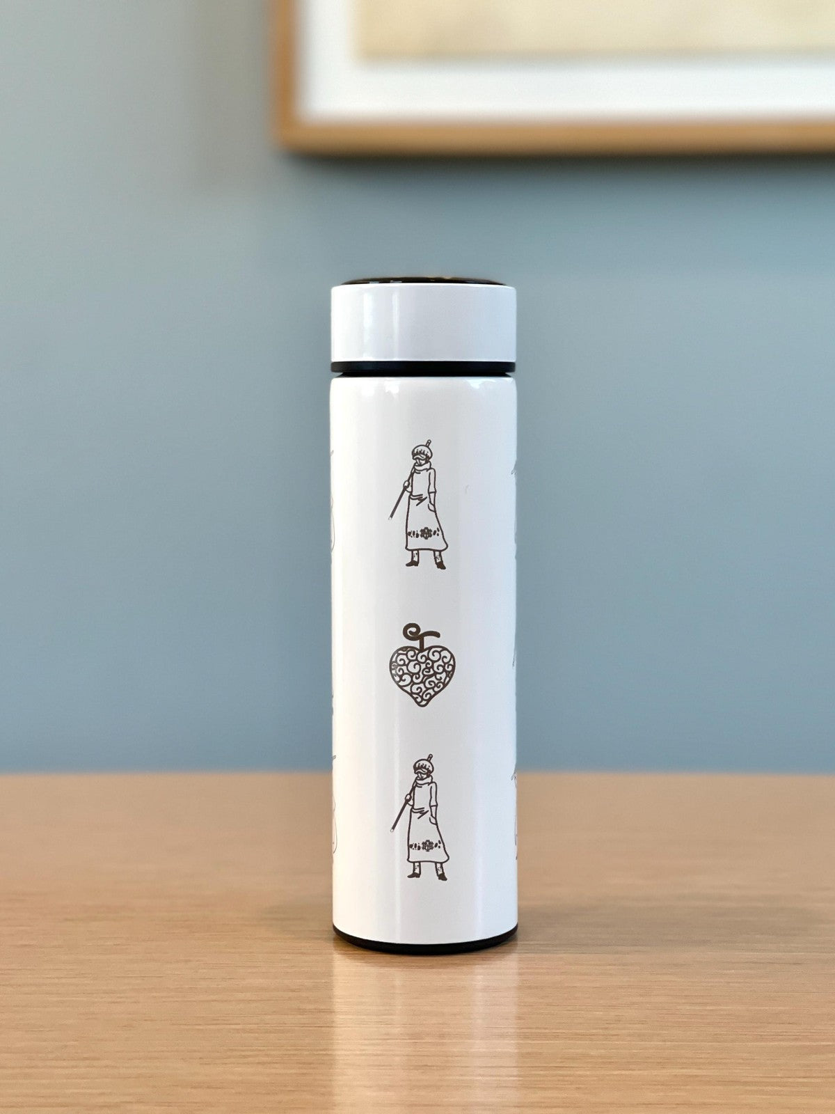 Trafalgar One Piece Coffee Tumbler with Tea Infuser Engraved Water Bottle, Ope
