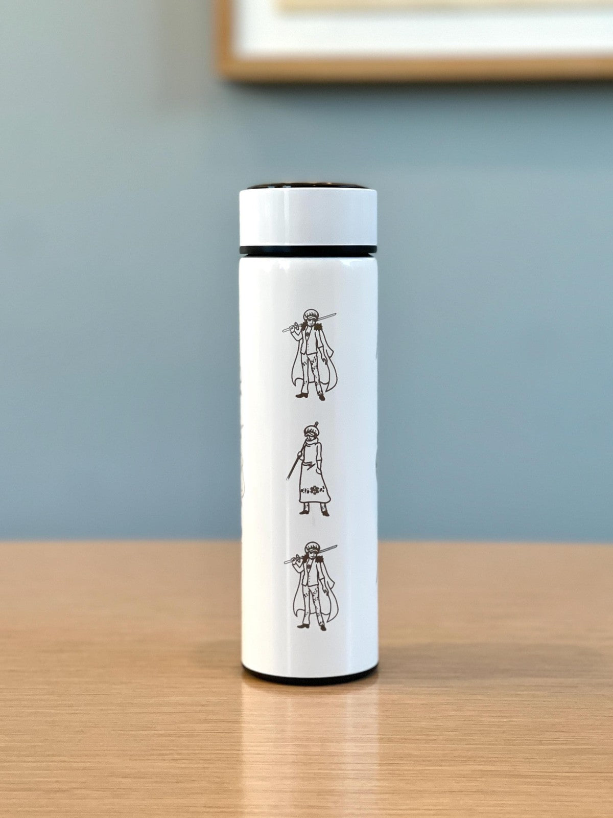 Trafalgar One Piece Coffee Tumbler with Tea Infuser Engraved Water Bottle, Ope