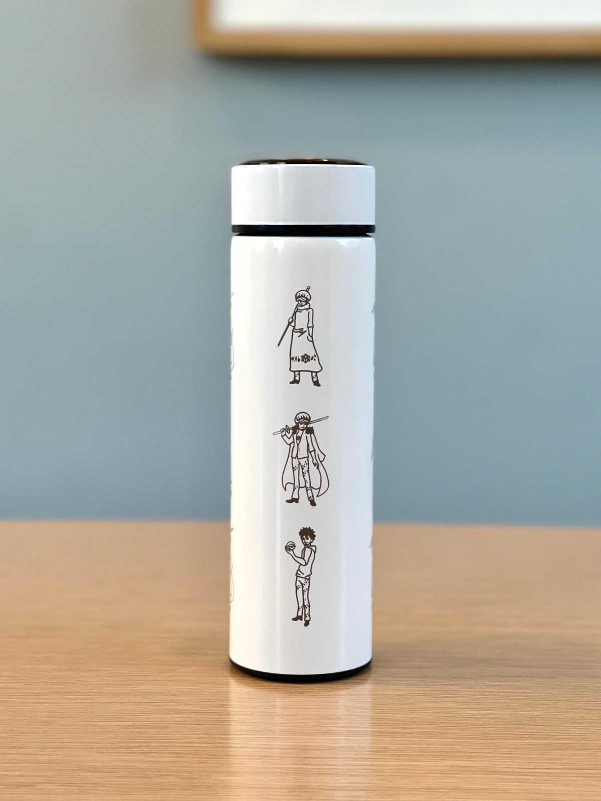 Trafalgar One Piece Coffee Tumbler with Tea Infuser Engraved Water Bottle, Ope
