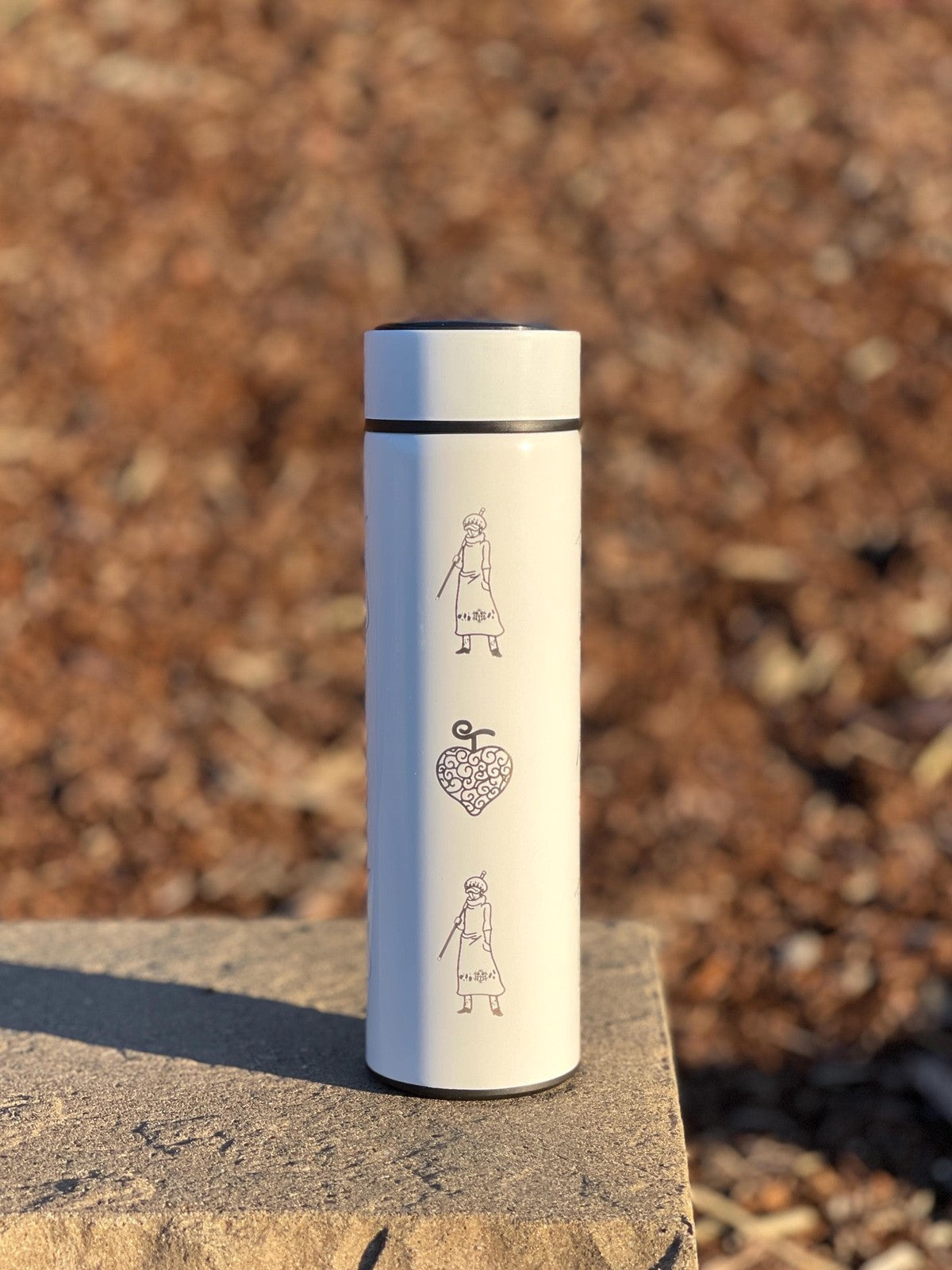 Trafalgar One Piece Coffee Tumbler with Tea Infuser Engraved Water Bottle, Ope