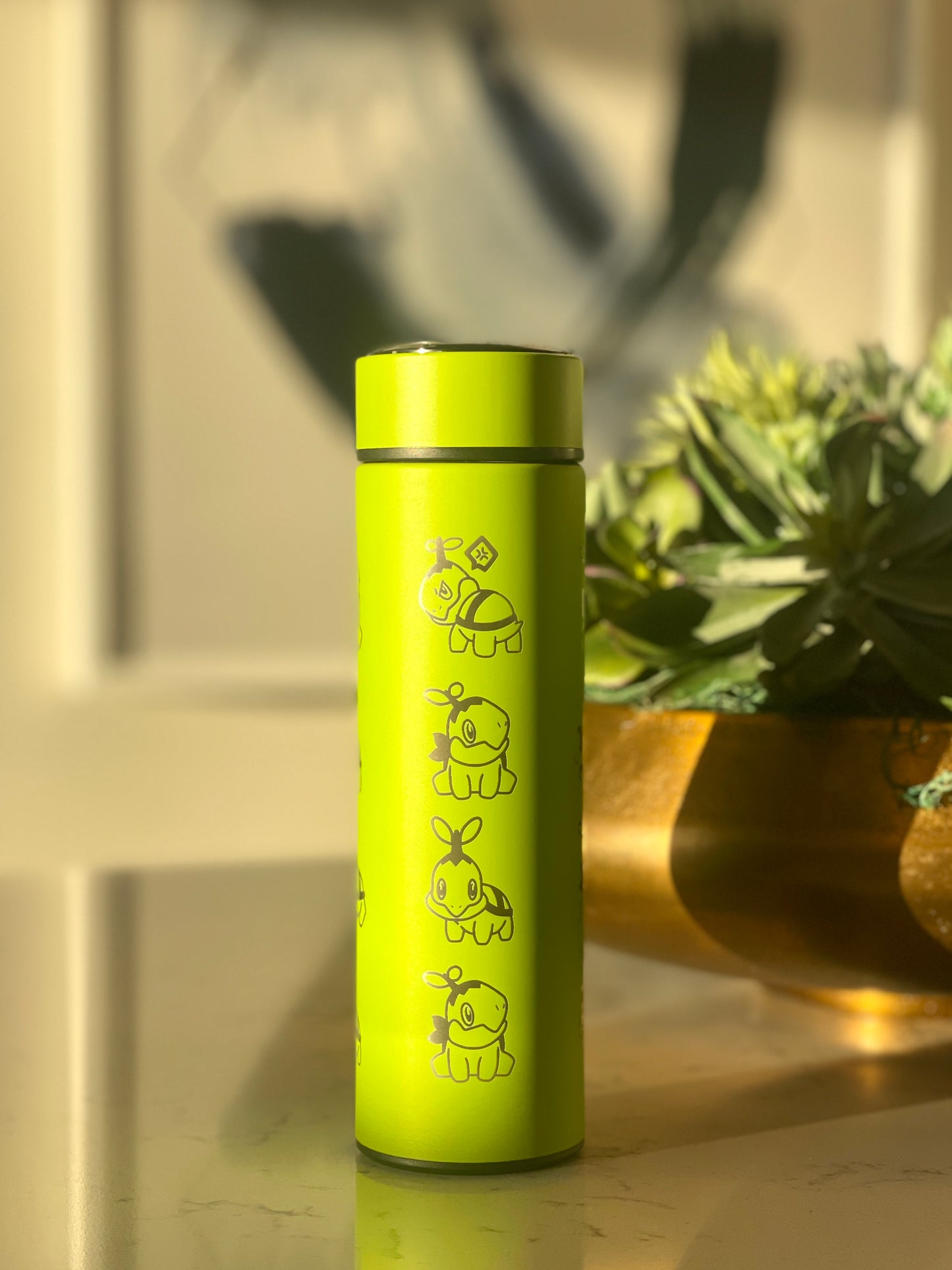 Turtwig Coffee Tumbler Tea Infuser with Sleeping & Angry Turtwig Maid  Waterbottle, Sinnoh Grass Starter Bottle Travel Mug, Anime Fan Birthday Gift