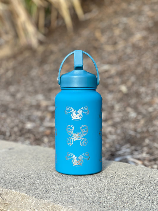 Metagross Water Bottle with Mega Metagross and Top Hat Sleeping Metagross Waterbottle, Thermos Gamer Birthday Gift