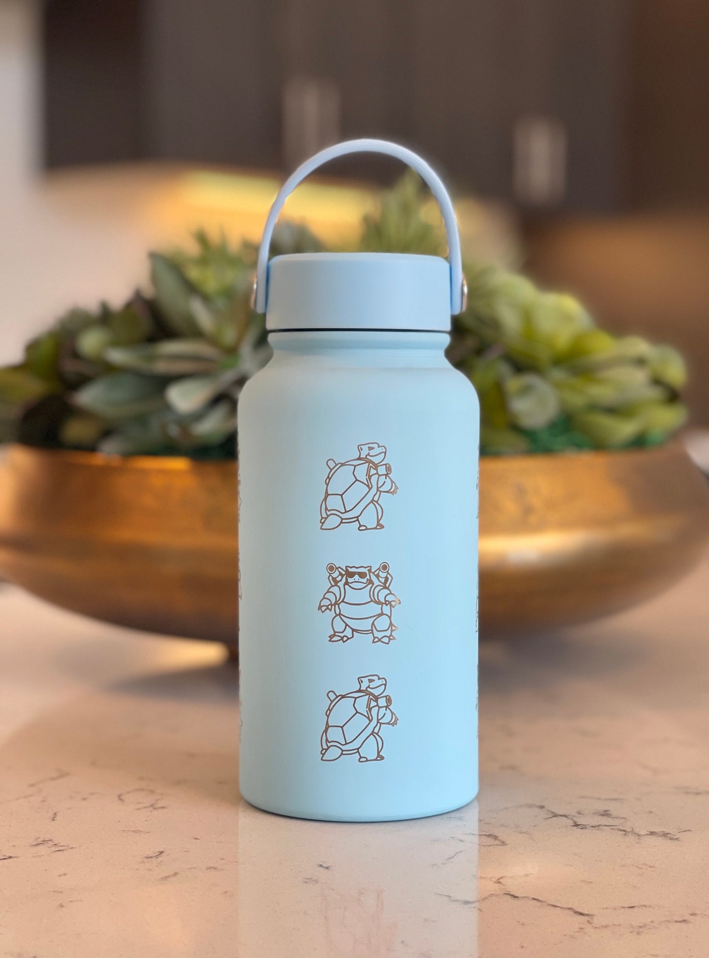 Blastoise Tumbler Water Bottle with Go Event Sunglass Glasses & Unite Firefighter Costume, Flask Thermos Coffee Travel Mug Fan Gift