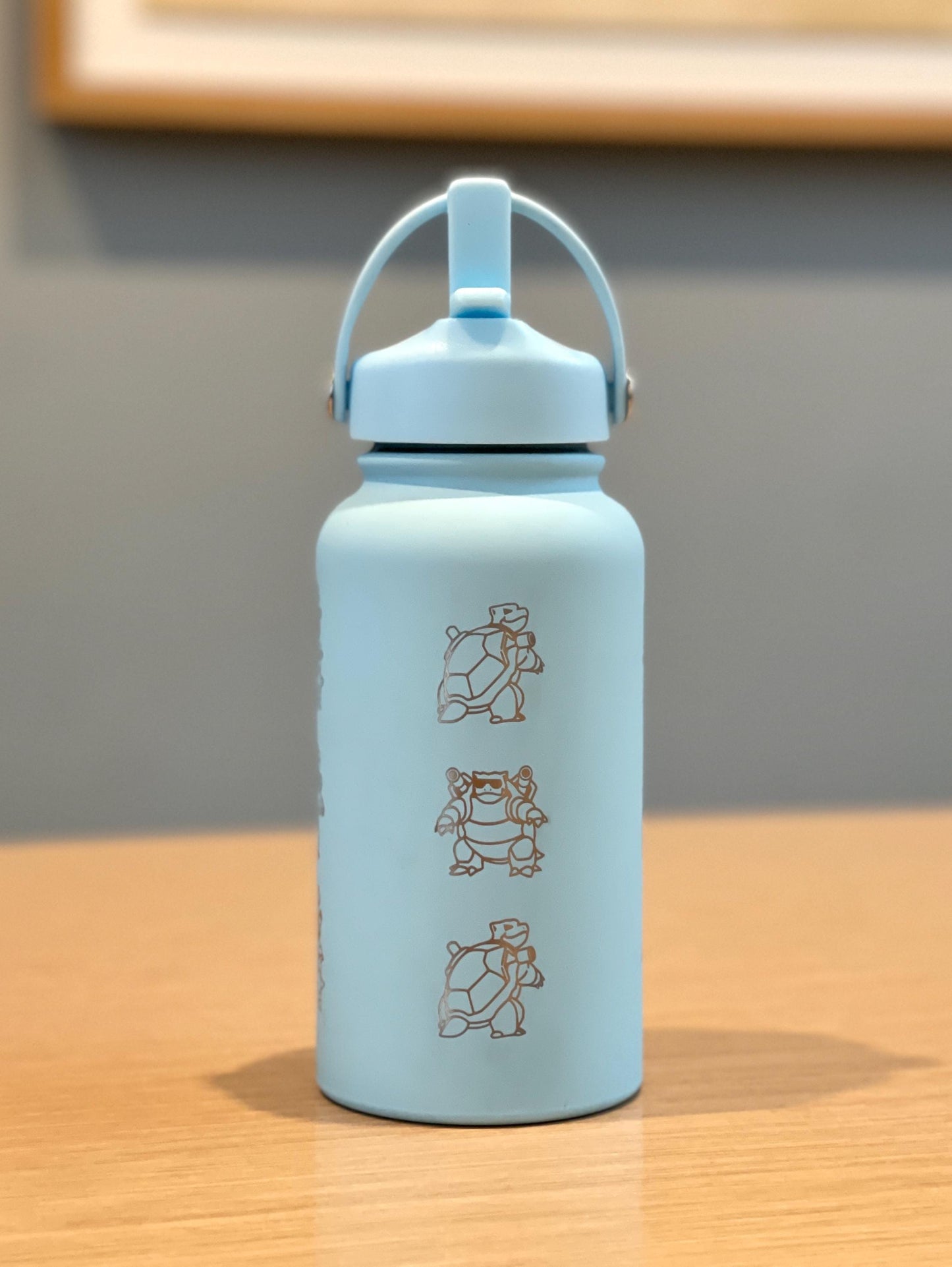 Blastoise Tumbler Water Bottle with Go Event Sunglass Glasses & Unite Firefighter Costume, Flask Thermos Coffee Travel Mug Fan Gift