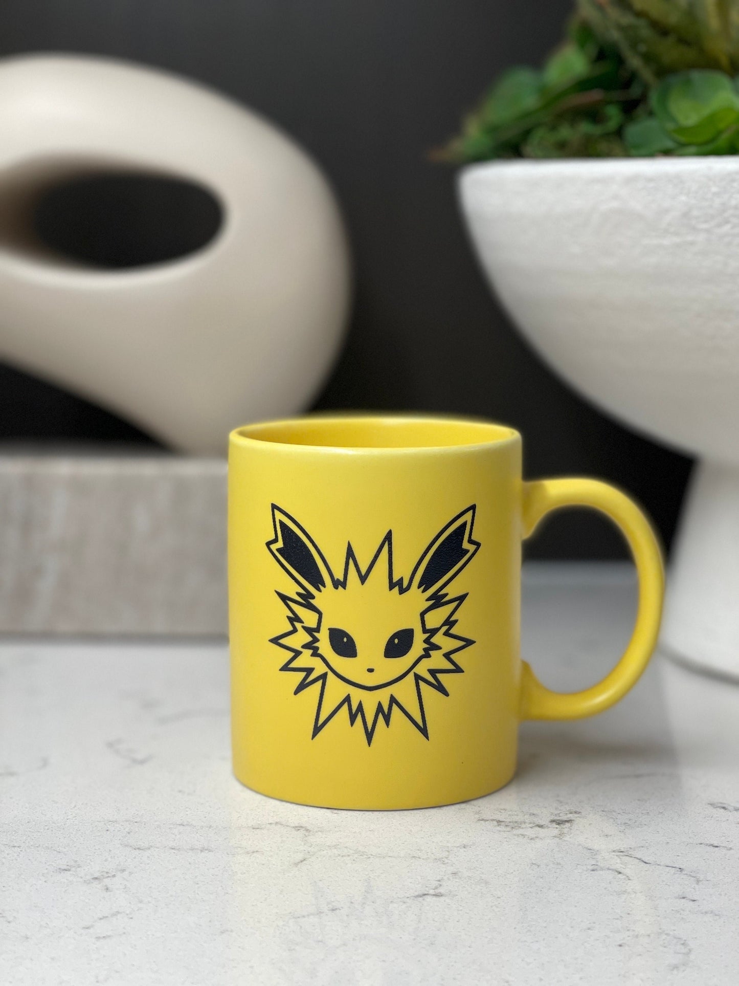 Cute Jolteon Pokemon Mug Coffee Engraved Cup, Microwave Dishwasher Safe, Eevee Evolution Eeveelutions Birthday Gift, Tea Anniversary Gifts