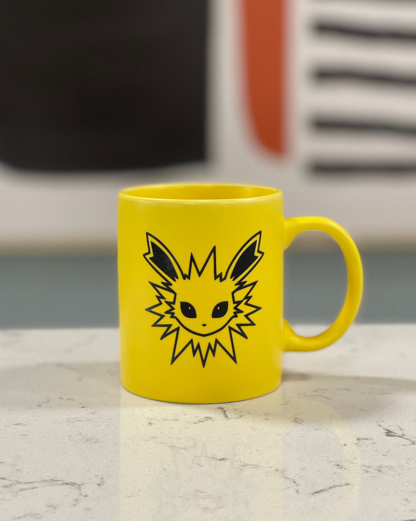 Cute Jolteon Pokemon Mug Coffee Engraved Cup, Microwave Dishwasher Safe, Eevee Evolution Eeveelutions Birthday Gift, Tea Anniversary Gifts