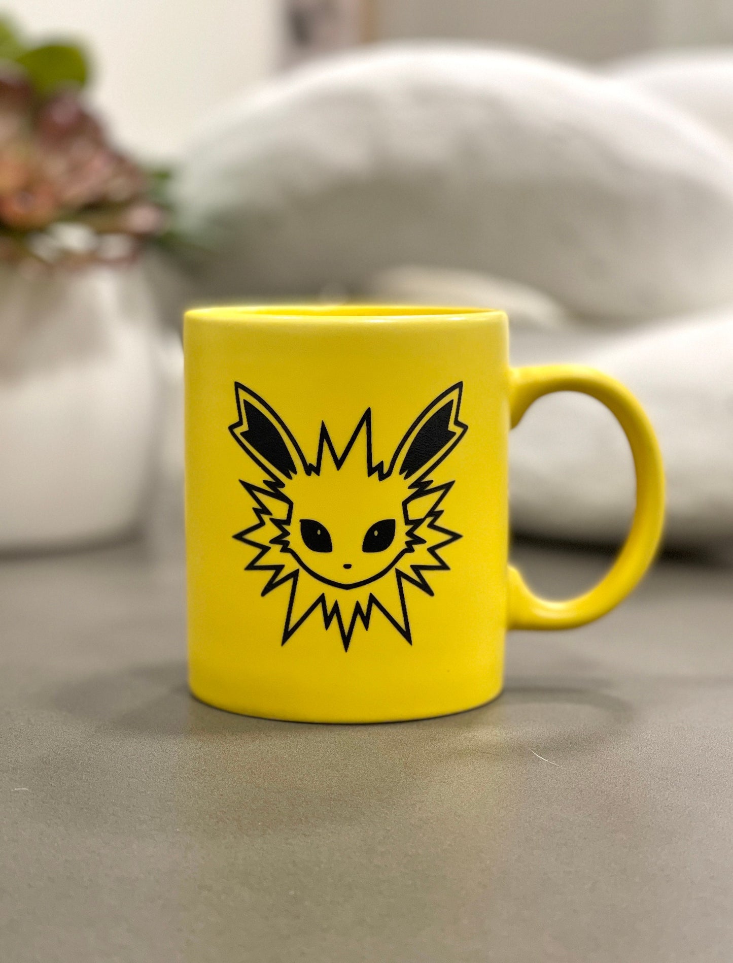Cute Jolteon Pokemon Mug Coffee Engraved Cup, Microwave Dishwasher Safe, Eevee Evolution Eeveelutions Birthday Gift, Tea Anniversary Gifts