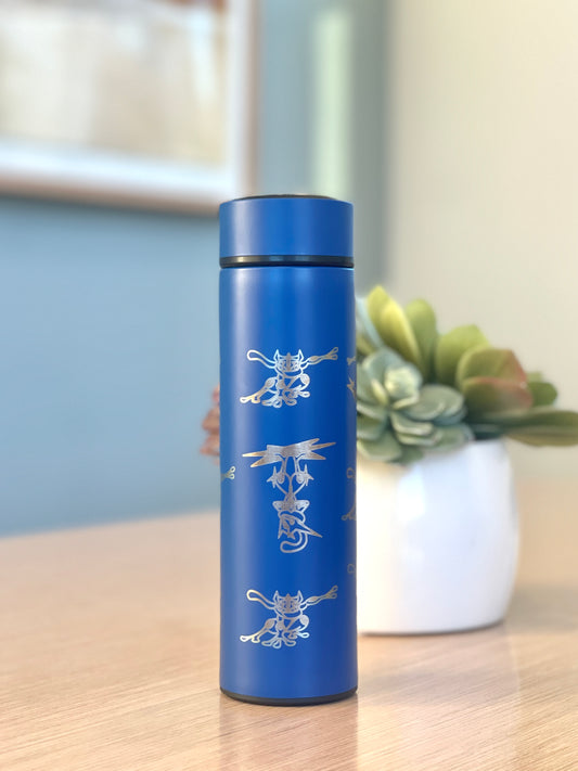 Greninja Coffee Tumbler Tea Infuser with Mega Greninja, Substitute and Ashs Greninja Water Bottle Thermos, Anime Anniversary Gift