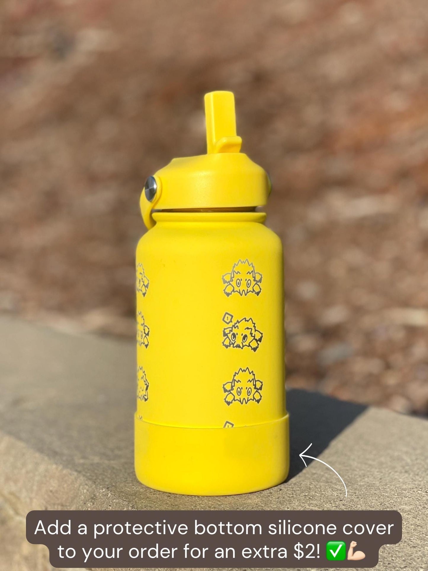 Joltik Galvantula Water Bottle Engraved Coffee Tumbler with Sleeping Joktik, Spider Electric Bug Waterbottle Travel Mug, Gamer Birthday Gift