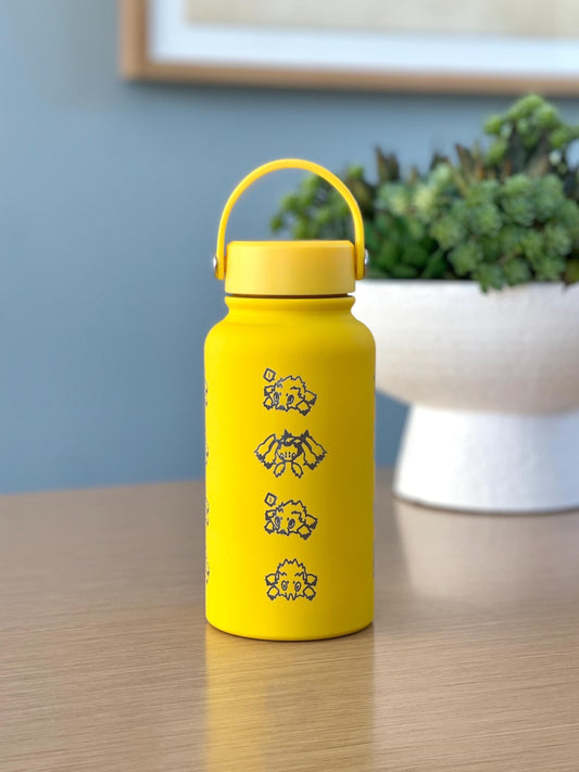 Joltik Galvantula Water Bottle Engraved Coffee Tumbler with Sleeping Joktik, Spider Electric Bug Waterbottle Travel Mug, Gamer Birthday Gift