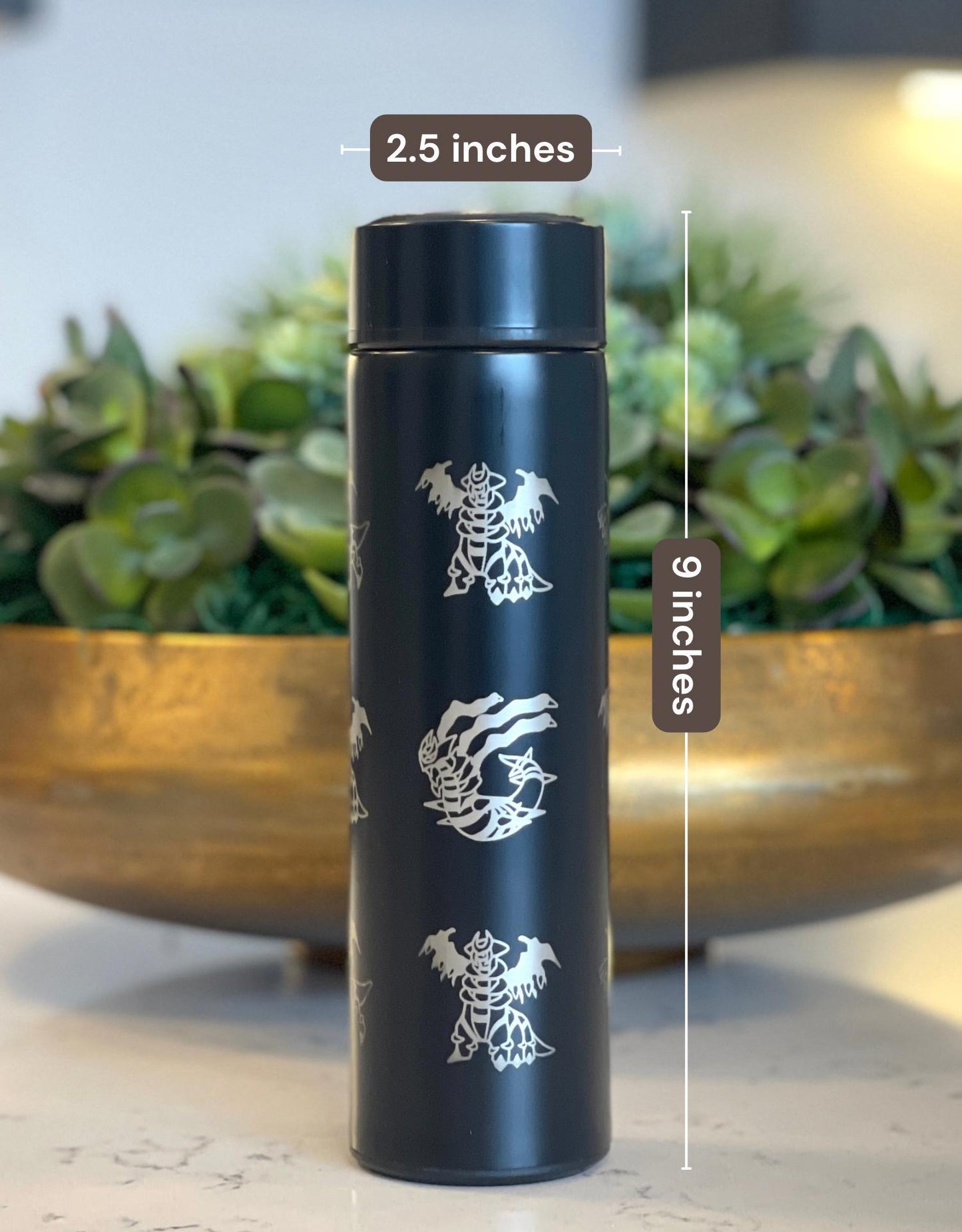 Giratina Coffee Tumbler Tea Infuser Waterbottle, Origin and Altered Form, Ghost Legendary Sinnoh Water Bottle Flask Thermos, Anime Fan Gift