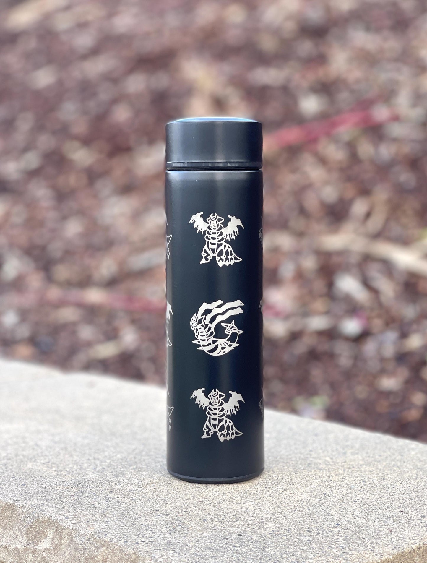 Giratina Coffee Tumbler Tea Infuser Waterbottle, Origin and Altered Form, Ghost Legendary Sinnoh Water Bottle Flask Thermos, Anime Fan Gift