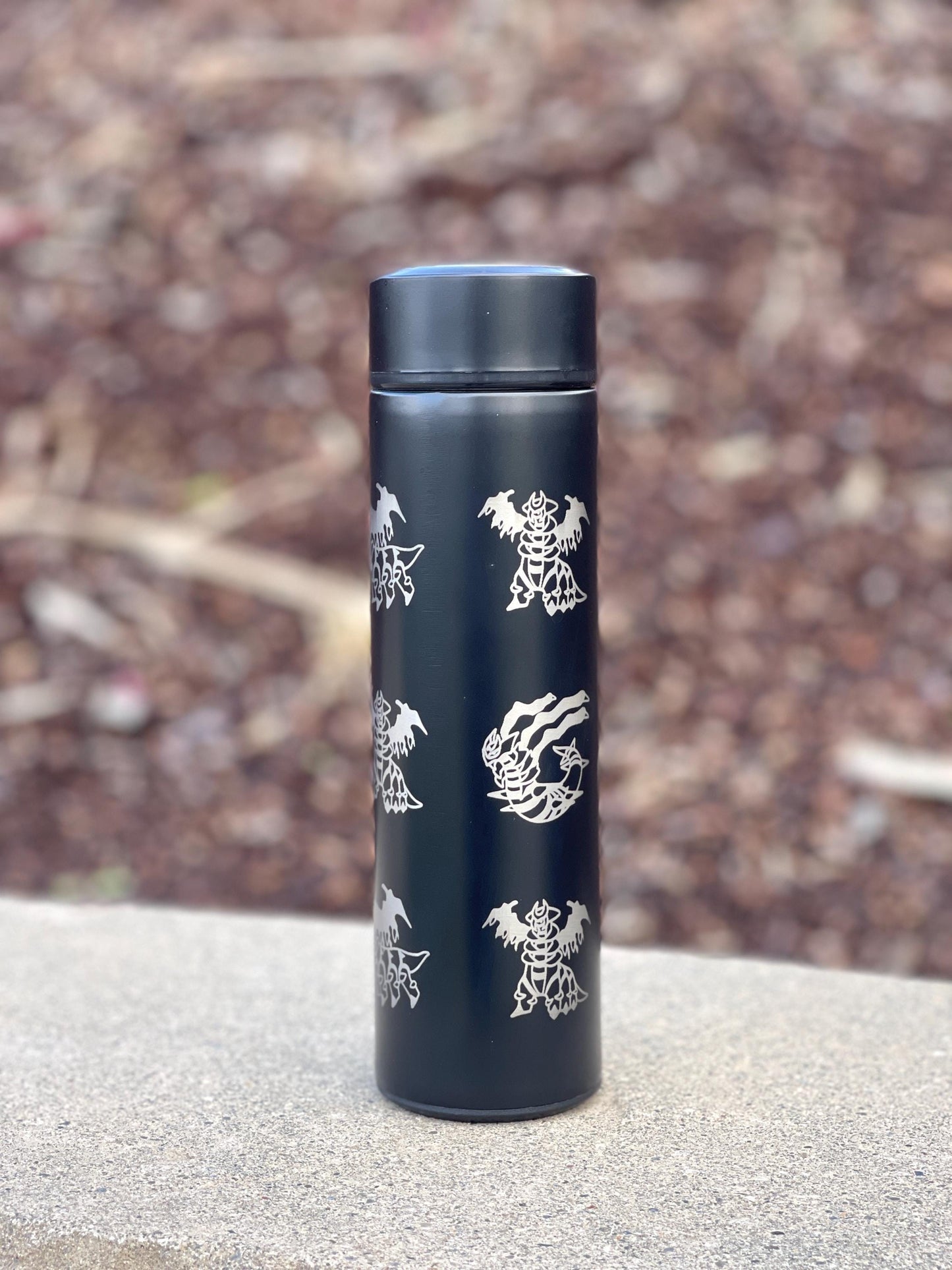 Giratina Coffee Tumbler Tea Infuser Waterbottle, Origin and Altered Form, Ghost Legendary Sinnoh Water Bottle Flask Thermos, Anime Fan Gift