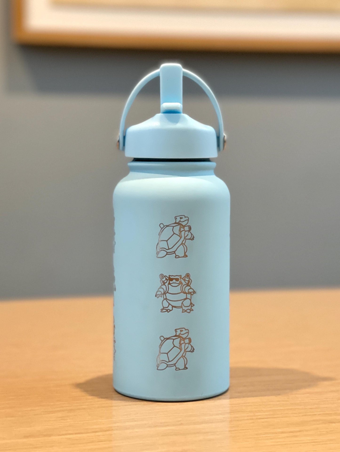 Blastoise Tumbler Engraved Water Bottle, Sunglass Glasses Blastoise & Unite Firefighter Costume, Flask Thermos Coffee Travel Mug Fan Gift