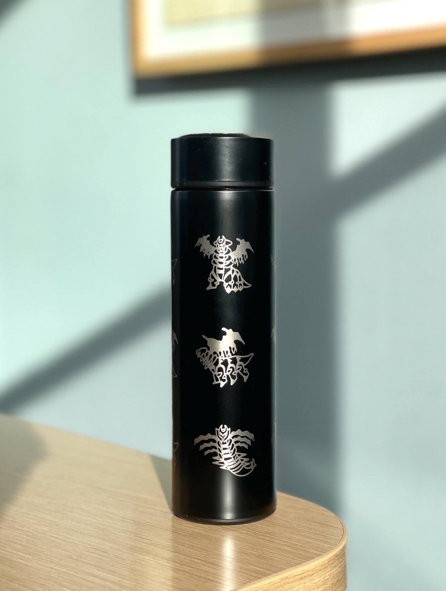 Giratina Coffee Tumbler Tea Infuser Waterbottle, Origin and Altered Form, Ghost Legendary Sinnoh Water Bottle Flask Thermos, Anime Fan Gift