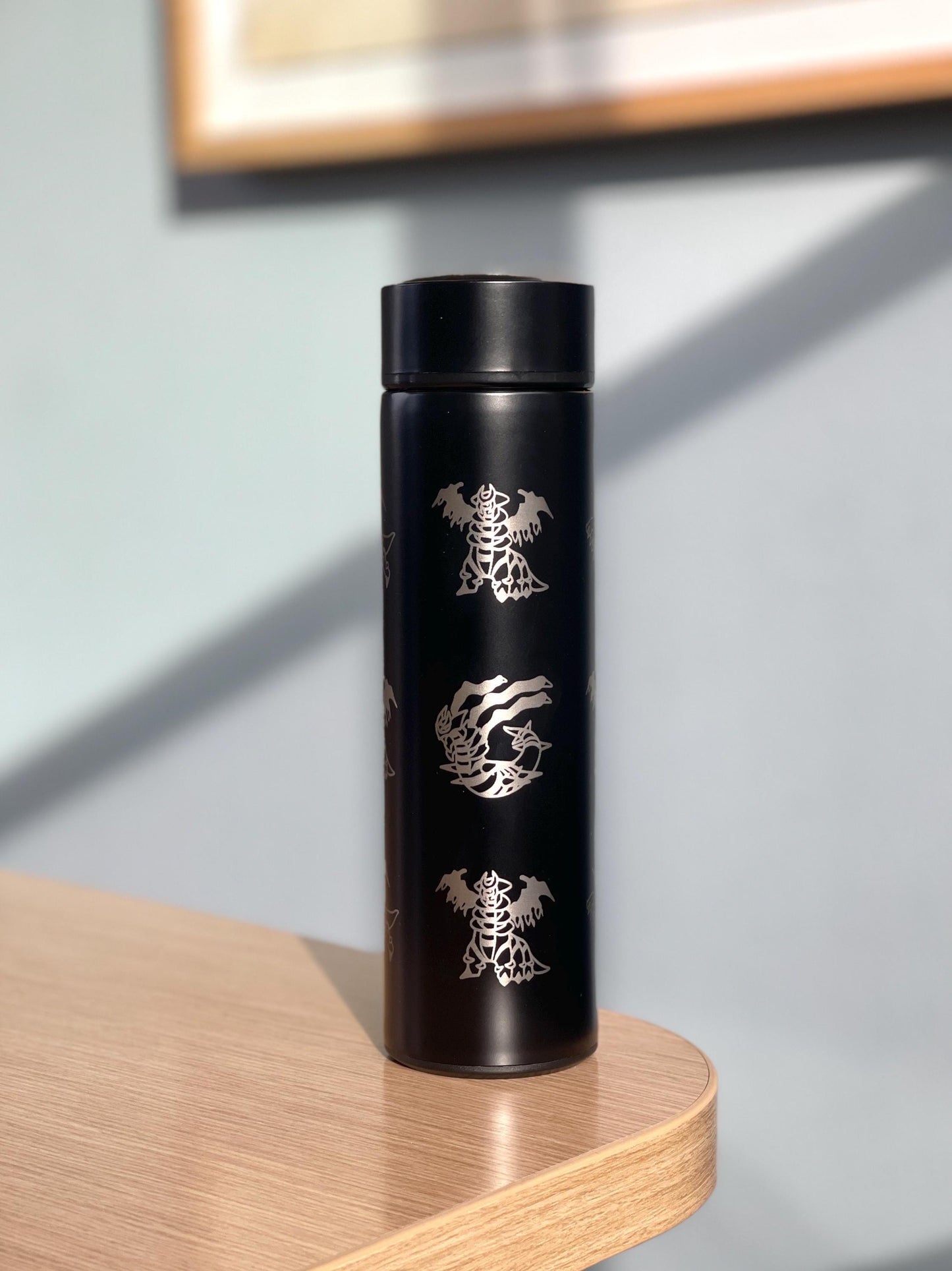 Giratina Coffee Tumbler Tea Infuser Waterbottle, Origin and Altered Form, Ghost Legendary Sinnoh Water Bottle Flask Thermos, Anime Fan Gift