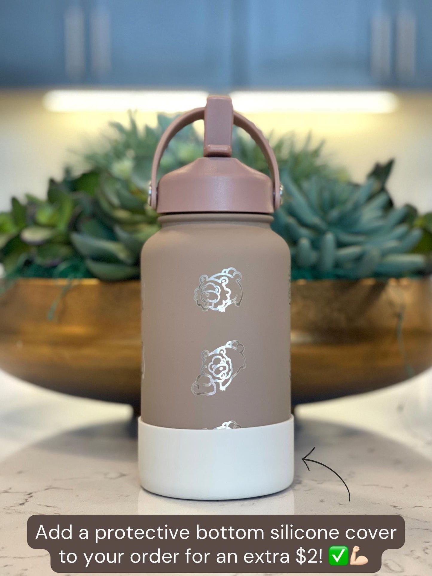 Bidoof Water Bottle Engraved Straw Waterbottle Coffee Tumbler, HM Slave Rock Smash Cut, Funny Meme Anime Fan Travel Mug Cup Drink Gift