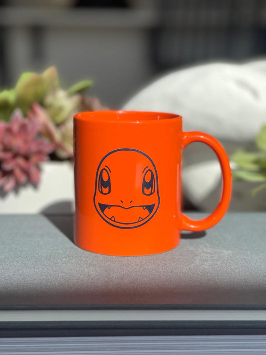 Charmander Coffee Mug Engraved, Microwave Dishwasher Safe, Anime Fan Birthday Gift