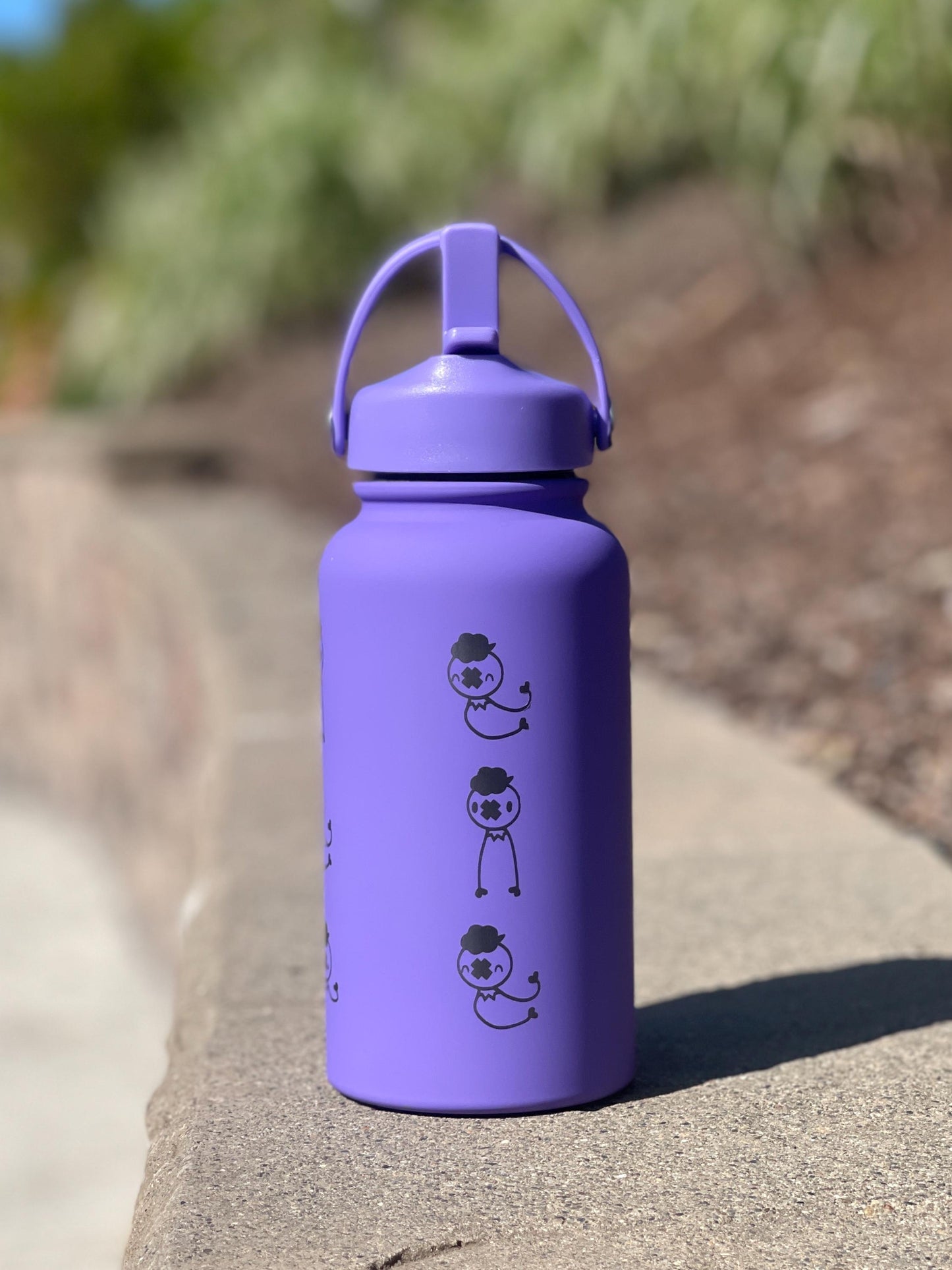 Drifloon Drifblim Water Bottle Engraved Coffee Tumbler with Sleeping Drifloon, Ghost Balloon Waterbottle Thermos, Anime Fan Anniversary Gift