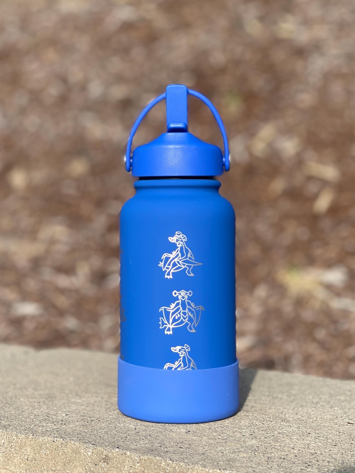 Garchomp Water Bottle Coffee Tumbler with Mega Garchomp & Unite Tuxedo Style Hat Waterbottle Travel Mug Flask, Gamer Birthday Gift