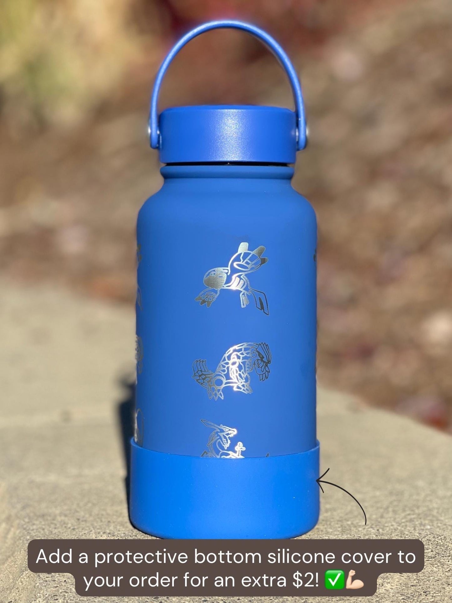 Kyogre Groudon Rayquaza “Hoenn Legendary Trio” Tumbler Waterbottle with Primal and Mega Evolution Versions Coffee Travel Mug Birthday Gift
