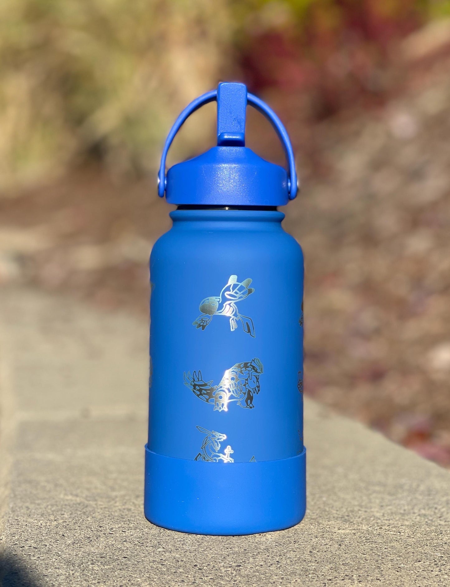 Kyogre Groudon Rayquaza “Hoenn Legendary Trio” Tumbler Waterbottle with Primal and Mega Evolution Versions Coffee Travel Mug Birthday Gift