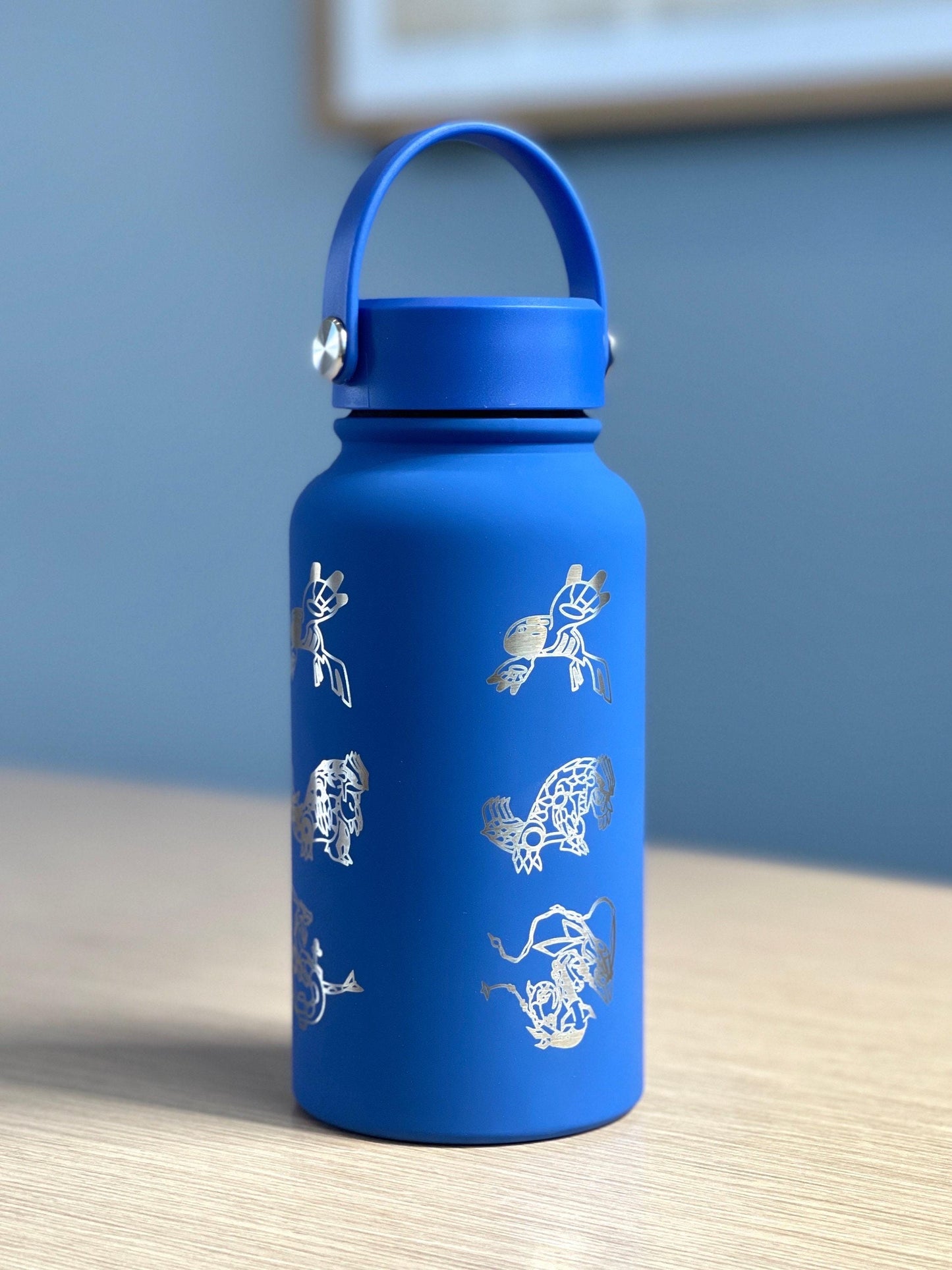 Kyogre Groudon Rayquaza “Hoenn Legendary Trio” Tumbler Waterbottle with Primal and Mega Evolution Versions Coffee Travel Mug Birthday Gift