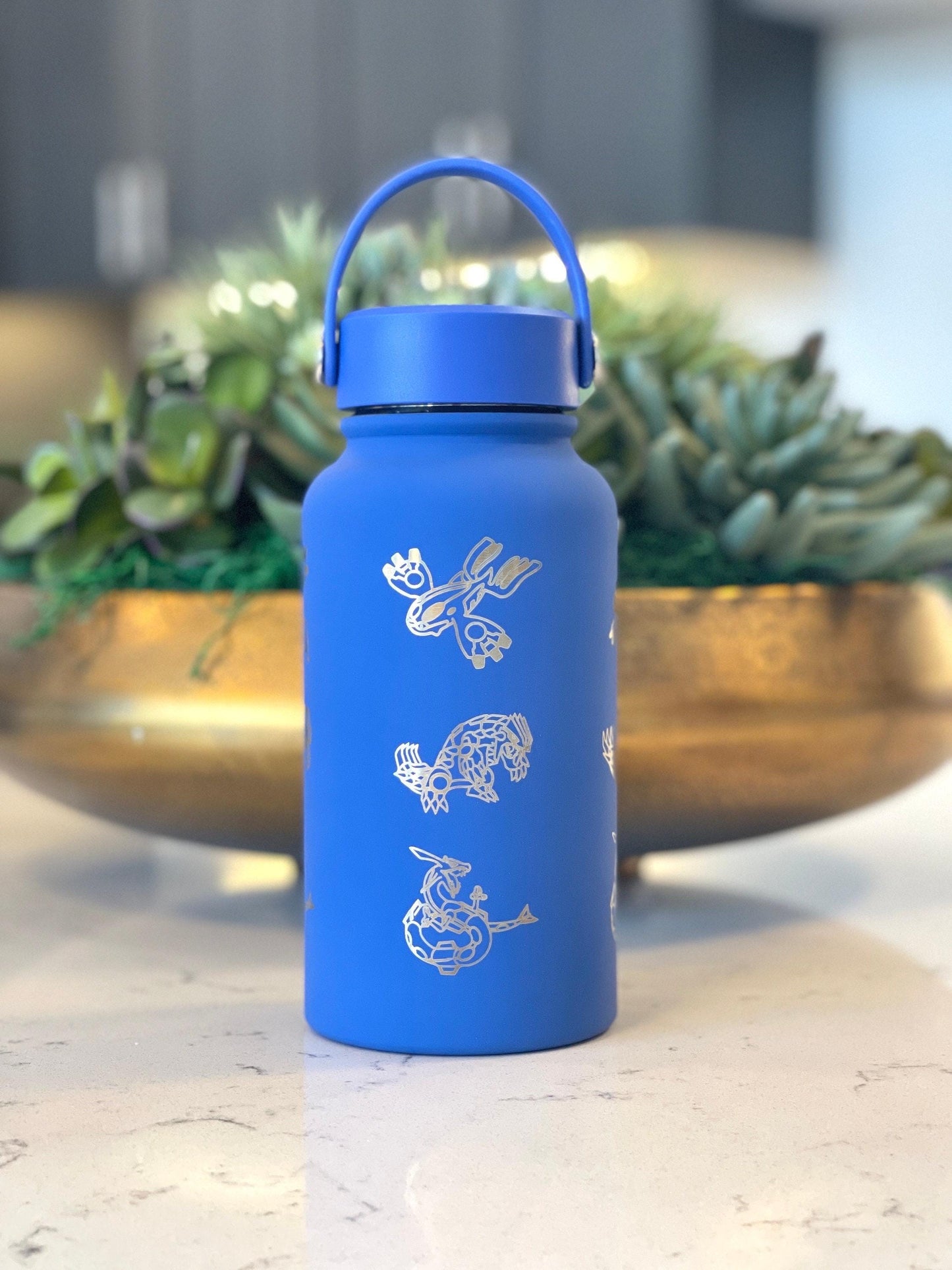 Kyogre Groudon Rayquaza “Hoenn Legendary Trio” Tumbler Waterbottle with Primal and Mega Evolution Versions Coffee Travel Mug Birthday Gift