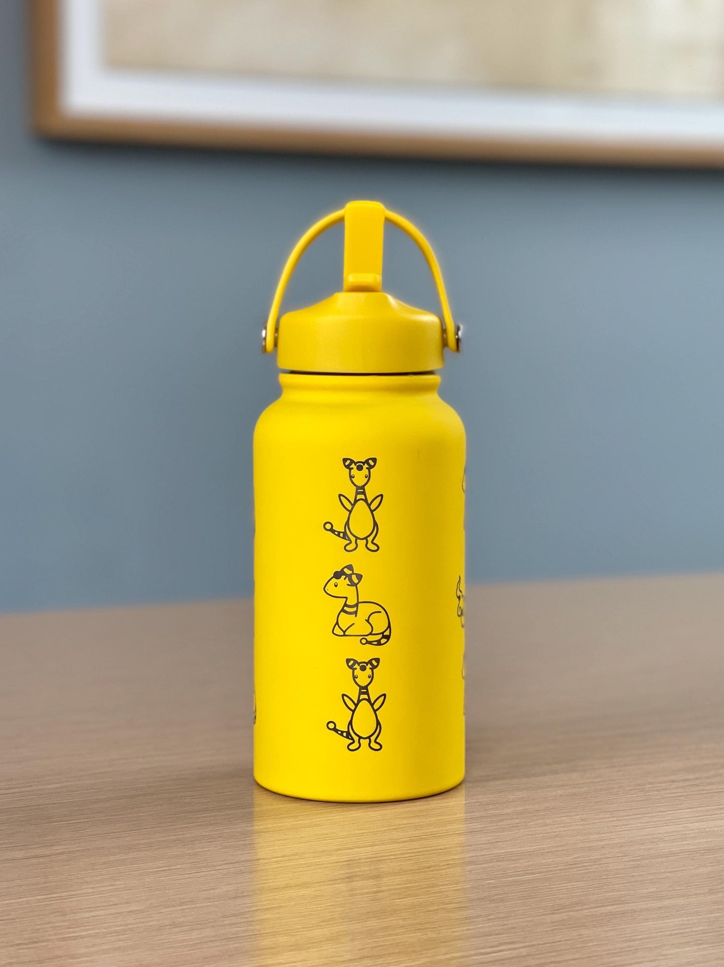 Ampharos Water Bottle Engraved Coffee Tumbler, Mega Ampharos & Scooter Hat Waterbottle Thermos Flask, Electric Johto Anime Fan Birthday Gift