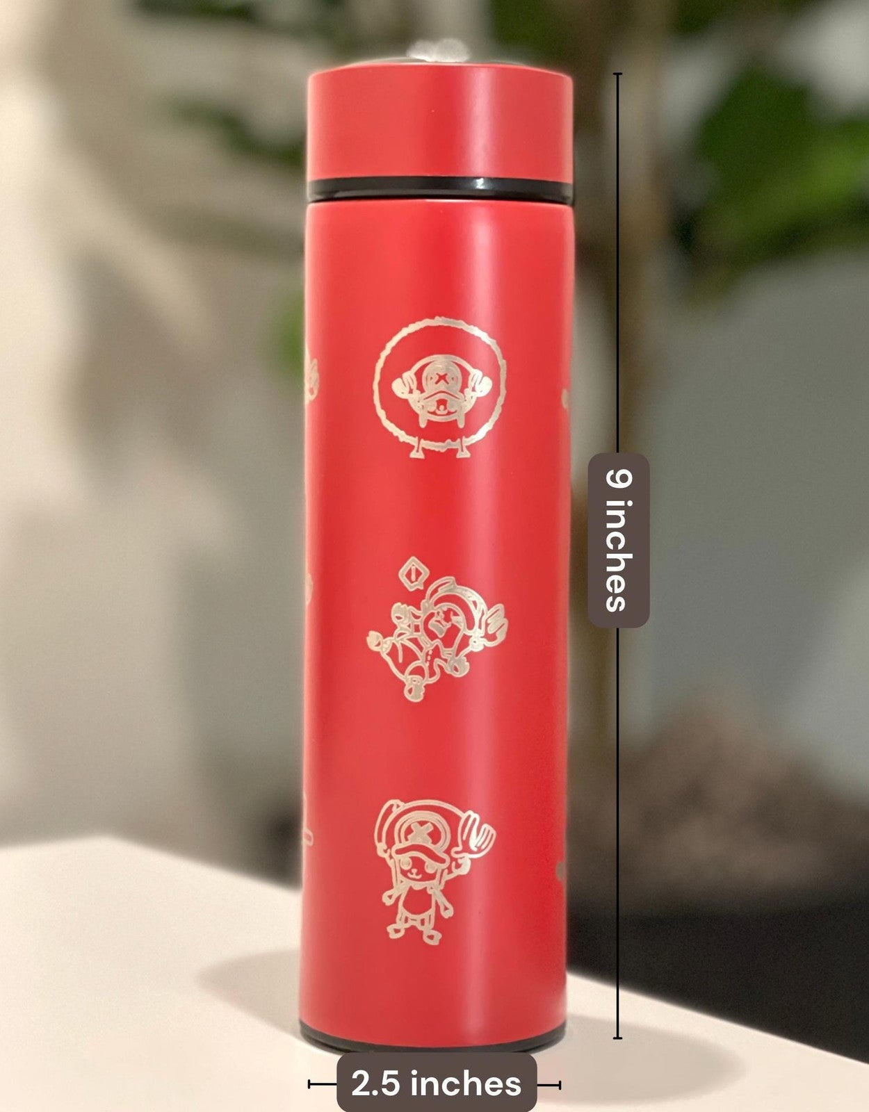 Chopper One Piece Coffee Tumbler with Tea Infuser Engraved Water Bottle, Hito