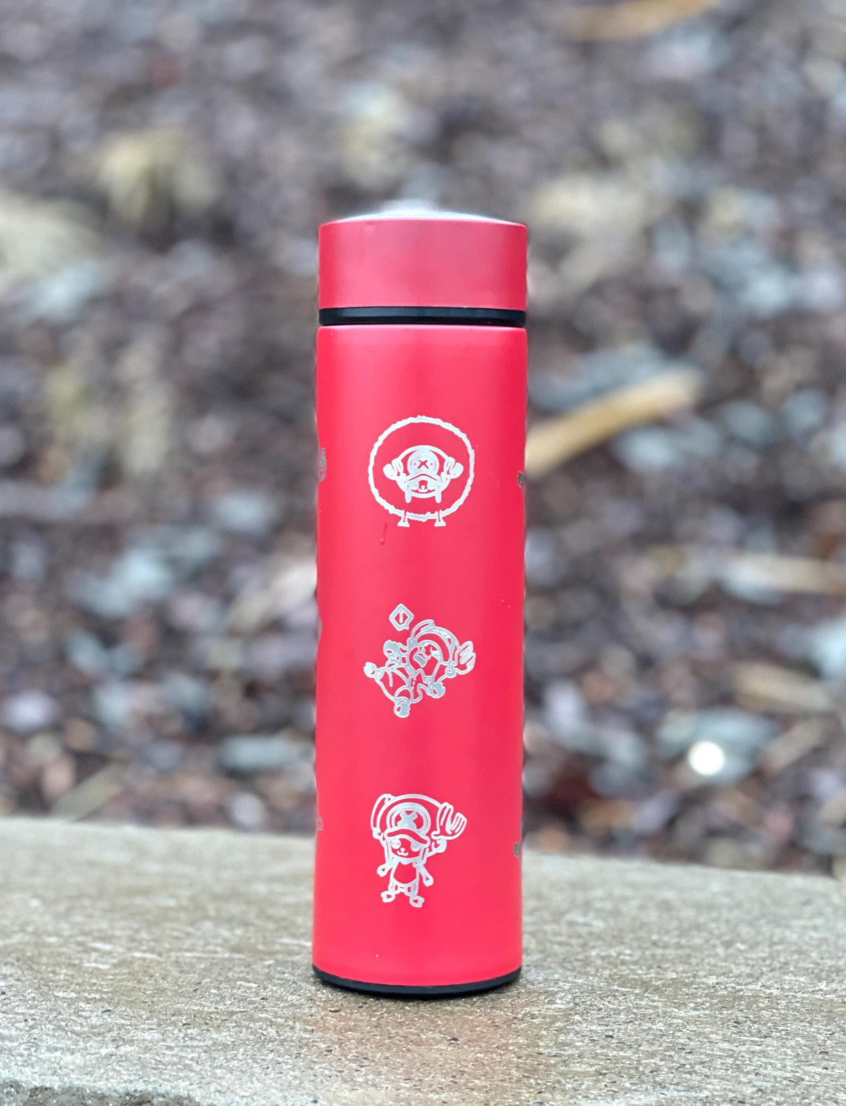 Chopper One Piece Coffee Tumbler with Tea Infuser Engraved Water Bottle, Hito