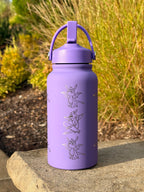 Spyro Water Bottle Engraved Waterbottle with Spyro Wearing Sunglasses Coffee Tumbler Thermos Flask, Gamer Anniversary Gift