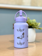 Butterfree Water Bottle Engraved Coffee Tumbler with Gigantamax Butterfree, Cute Butterfly Bug Thermos Anime Fan Birthday Gift