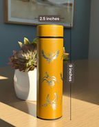 Ho-Oh Coffee Tumbler Tea Infuser, Johto Legendary Engraved Water Bottle Travel Mug, Anime Fan Gift