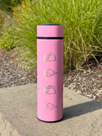 Slowpoke Coffee Tumbler Tea Infuser with Galarian Slowpoke and Detective Hat Water Bottle Travel Mug, Anime Fan Gift