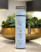Wooper Quagsire Coffee Tumbler Tea Infuser with Beanie Skatebording Wooper, Water Bottle Travel Mug Thermos, Funny Anime Fan Gift