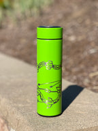 Rayquaza & Mega Rayquaza Coffee Tumbler Tea Infuser, Black Shiny Rayquaza Water Bottle, Legendary Dragon Travel Mug, Anime Fan Gift