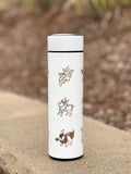 Eeveelution Eevee Evolutions Coffee Tumbler Tea Infuser, Flareon Vaporeon Jolteon Espeon Umbreon Water Bottle Travel Mug, Anime Fan Gift
