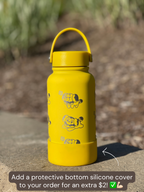 Fidough Water Bottle Engraved Waterbottle with Fidough King Outfit Cute Dog Coffee Tumbler Thermos Flask, Gamer Anniversary Gift