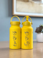 Mareep Flaffy Ampharos Water Bottle Engraved Waterbottle with Mega Ampharos, Mareep Evolution Trio Coffee Tumbler Thermos, Gamer Anniversary Gift