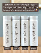 Trafalgar One Piece Coffee Tumbler with Tea Infuser Engraved Water Bottle, Ope