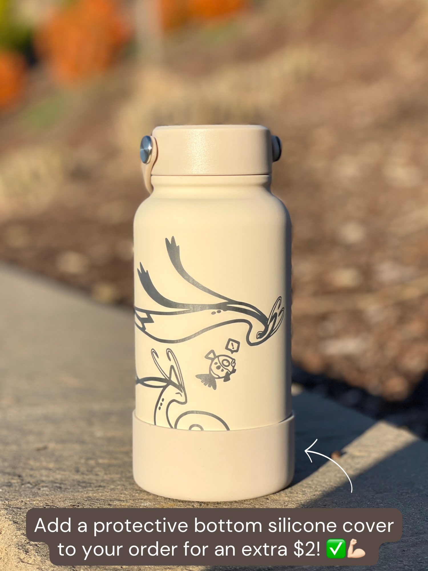 Milotic & Feebas Water Bottle Engraved Waterbottle, Dragon Coffee Tumbler Thermos Flask, Gamer Anniversary Gift