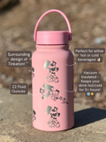Tinkaton Water Bottle Engraved Waterbottle, Sleeping Tinkaton Hammer with Tinkatink Coffee Tumbler Thermos Flask, Gamer Birthday Gift