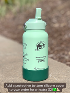 Lotad Water Bottle Engraved Coffee Tumbler, Lotad with Knife Waterbottle Thermos, Funny Meme Anime Fan Birthday Gift