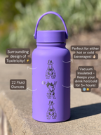 Toxitricity Water Bottle Engraved Waterbottle, Amped & Low Key Form Toxitricity Guitar Coffee Tumbler Thermos Flask, Gamer Anniversary Gift
