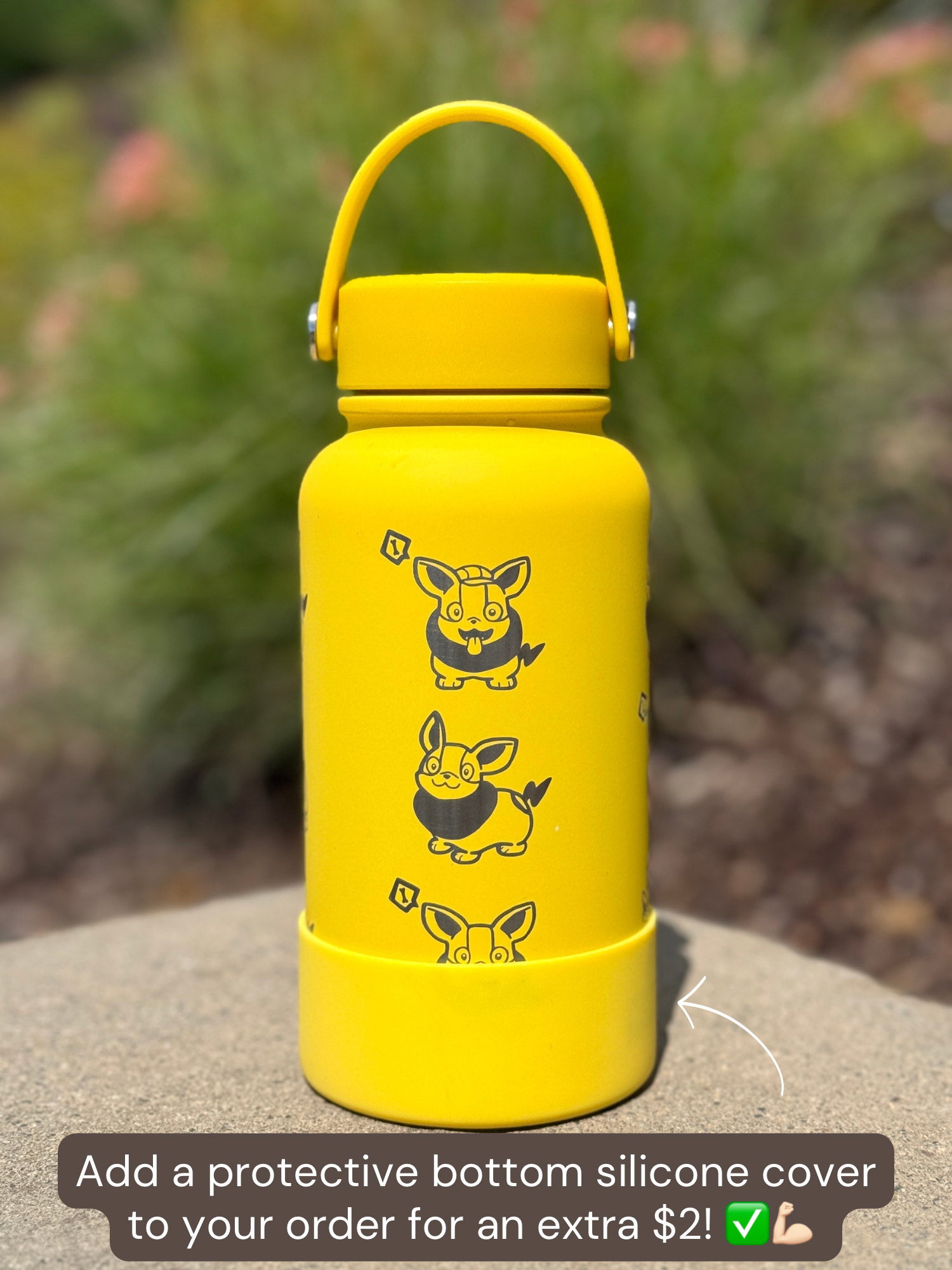 Yamper Water Bottle Engraved Waterbottle Coffee Tumbler, Dog Thermos Flask, Gamer Anniversary Gift