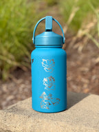 Misdreavus Water Bottle Engraved Coffee Tumbler with Misdreavus & Flutter Mane Waterbottle, Ghost Thermos Anime Fan Birthday Gift