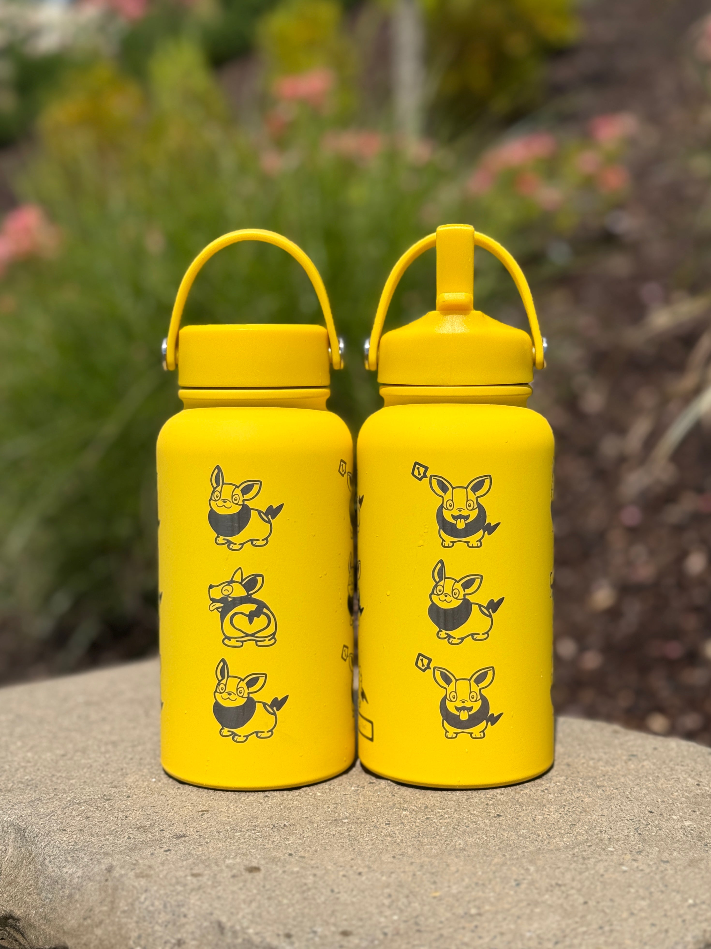 Yamper Water Bottle Engraved Waterbottle Coffee Tumbler, Dog Thermos Flask, Gamer Anniversary Gift