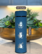 Snorlax Coffee Tumbler Tea Infuser with Unite Cook Style, Sleeping Snorlax Water Bottle Travel Mug, Funny Anime Fan Gift