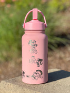 Tinkaton Water Bottle Engraved Waterbottle, Sleeping Tinkaton Hammer with Tinkatink Coffee Tumbler Thermos Flask, Gamer Birthday Gift